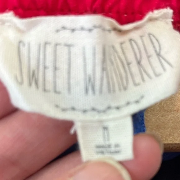 SWEET WANDERER Boho Colorful Shorts Sz Medium Festival Beachy Vacation Tropical - Picture 4 of 11